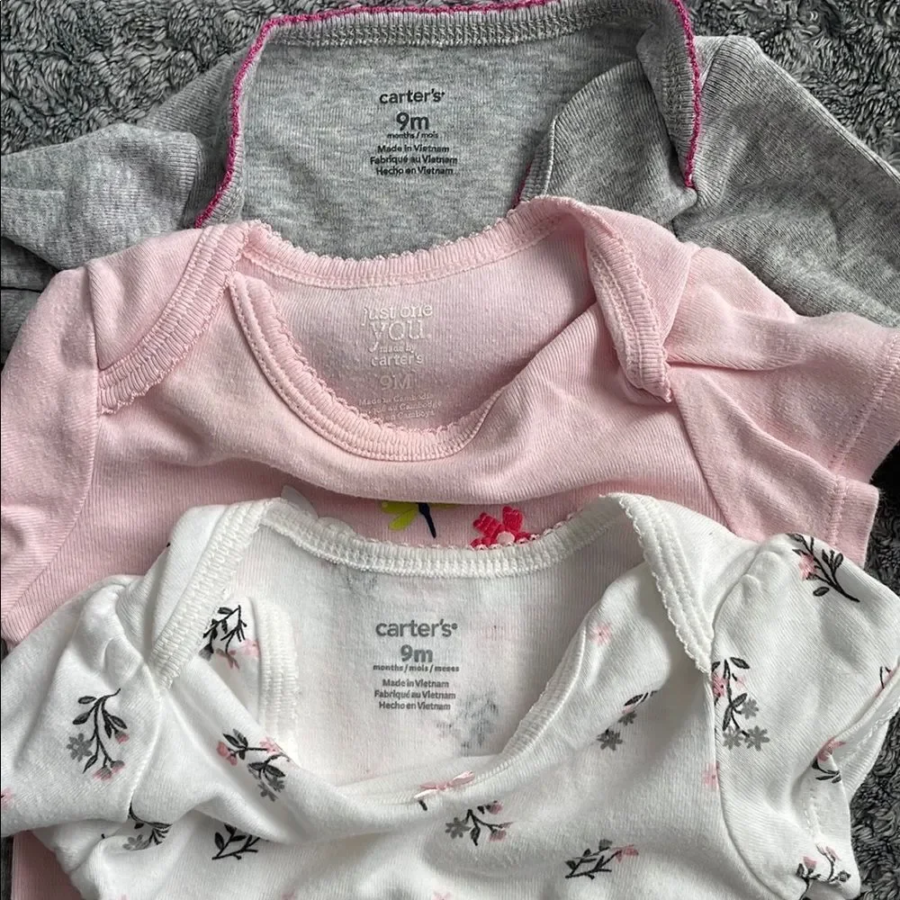 Carter's Gray and White Bodysuit Set for Babies